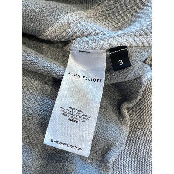 JOHN ELLIOTT men's GREY SWEATSHIRT SIZE 3/ L - Picture 7 of 10